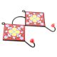 Red And Yellow Floral Tiles Hooks